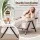 Artiss Compressed Armchair White Corduroy Accent Chair with 150kg Capacity and High-Resilience Sponge