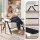 Artiss Compressed Armchair White Corduroy Accent Chair with 150kg Capacity and High-Resilience Sponge