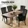 Artiss Cayes Black Velvet French Provincial Dining Chairs, 4-Pack – 54x62x96cm, Tufted Design, Rubber Wood Legs