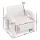 Artiss Bouclé White Armchair - Curved Seat, Pine Wood Frame, 150kg Capacity, Easy Assembly, 86x82x76cm Lounge Sofa