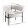 Artiss Armchair Accent Chair Boucle Fabric 80x65x72cm White Curved Design, Metal Frame, Extra Comfort, Easy Assembly
