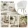 Artiss Callista Teddy Fleece Armchair White Shell Back with Gold Splayed Metal Legs and 180kg Capacity