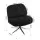Artiss Swivel Nursing Armchair Lounge Chair 360-Degree Rotation Corduroy Steel Base 100kg Black Indoor Accent