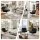 Artiss Swivel Nursing Armchair Lounge Chair 360-Degree Rotation Corduroy Steel Base 100kg Black Indoor Accent