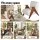 Artiss Upholstered Accent Armchair Chenille Fabric Rounded Armrests Solid Wood Frame Beige 150kg Capacity