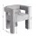Artiss Boucle Armchair Grey Accent Chair Lounge Sofa with Pine Wood Legs and Wide Armrests 150kg Capacity