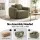 Artiss Compressed Armchair Sofa with Cushion Corduroy Velvet Upholstery Frameless High-Density Foam Green
