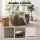 Artiss Compressed Armchair Sofa with Cushion Corduroy Velvet Upholstery Frameless High-Density Foam Green