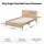 Artiss King Single Wooden Bed Frame Acacia Finish 14 Slats 7 Legs 150kg Capacity Sturdy Base 122×210cm