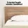 Artiss King Single Wooden Bed Frame Acacia Finish 14 Slats 7 Legs 150kg Capacity Sturdy Base 122×210cm