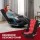 Artiss Floor Gaming Chair with 360 Swivel 6-Position Backrest 150 kg Black and Red Foldable Design
