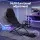 Artiss Foldable Racing Simulator Cockpit Seat with Steel Wheel Stand Adjustable Pedals and Gear Shifter Mount Black