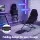 Artiss Foldable Racing Simulator Cockpit Seat with Steel Wheel Stand Adjustable Pedals and Gear Shifter Mount Black