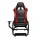 Artiss Racing Simulator Cockpit, Steel & PVC Leather, Black/Red, 130x48.5x110cm, Adjustable, Compatible with Logitech