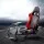Artiss Racing Simulator Cockpit, Steel & PVC Leather, Black/Red, 130x48.5x110cm, Adjustable, Compatible with Logitech