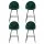 Artiss 4x Mesial Velvet Bar Stools - Swivel Green, Metal Legs, Luxurious Design for Elegant Spaces