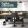 Artiss Rushal 4x Vintage Black Leather Bar Stools - Adjustable Gas Lift, 360° Swivel, Elegant Design