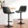 Artiss Rushal 4x Vintage Black Leather Bar Stools - Adjustable Gas Lift, 360° Swivel, Elegant Design