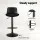 Artiss Fynn 4x Bar Stools - Black PU Leather, Padded Seat, Swivel, Adjustable Height, Chrome Base, 130kg Capacity