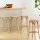 Artiss Bar Stools, Rattan Seat, Beechwood Frame, 65cm Height, Pine Finish, Set of 4, Classic Design, Easy Assembly