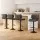 Artiss Promus 4x Grey PU Leather Adjustable Bar Stools with Chrome Gas Lift and 45cm Steel Base - 130kg