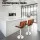 Artiss 4x Bar Stools Gas Lift Black PU Leather Seats, Wooden Structure, Chrome Steel Base, 96-117cm Height Adjustable