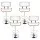 Artiss 4x Gas Lift Bar Stools, White PU Leather & Wooden Design, Chrome Finish, Adjustable Height, 130kg Capacity