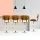 Artiss 4x Gas Lift Bar Stools, White PU Leather & Wooden Design, Chrome Finish, Adjustable Height, 130kg Capacity