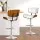 Artiss 4x Gas Lift Bar Stools, White PU Leather & Wooden Design, Chrome Finish, Adjustable Height, 130kg Capacity