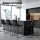 Artiss 4x Black Bar Stools - Leather Padded, Metal Legs, 70cm Seat Height, Premium Design, Easy Assembly, 150kg Capacity