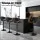 Artiss Bar Stools Set of 4, PU Leather, Adjustable Height, Black, 60-83cm, Contemporary Design with Armrest