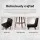 Artiss 4x Felipe Swivel Bar Stools, 87cm Black PU Leather, Padded Wooden Frame, Steel Footrest, 360° Seat