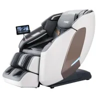 Livemor Prestige 4D Dual Mechanism Massage Chair Full Body Zero Gravity Recliner with Extended SL Track