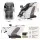 Livemor Prestige 4D Dual Mechanism Massage Chair Full Body Zero Gravity Recliner with Extended SL Track