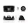 Livemor Foot Massager Shiatsu Electric Roller with Remote, Black, 59x34x25cm - Kneading, Intensity Control, Portable