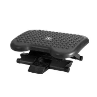Artiss Adjustable Foot Rest Stool Black 45x33x24cm Under Desk Office Footrest with Massage Surface and Non-Skid Base