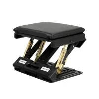 Artiss Adjustable Foot Rest Stool Under Desk with Massage Cushion Pad, Black, Metal Frame, 32x32x29cm, No Assembly