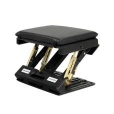 Artiss Adjustable Foot Rest Stool Under Desk with Massage Cushion Pad, Black, Metal Frame, 32x32x29cm, No Assembly