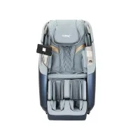 Livemor 4D Massage Chair Electric Recliner, Leather, Grey, Full Body, Heated, Bluetooth, Aromatherapy, AI Control