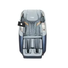 Livemor 4D Massage Chair Electric Recliner, Leather, Grey, Full Body, Heated, Bluetooth, Aromatherapy, AI Control