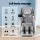 Livemor 4D Massage Chair Recliner with Double Core Mechanism, AI Voice Control, Aromatherapy, Bluetooth, White
