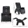 Livemor ARIA Massage Chair: Electric Recliner with Zero Gravity, Heated Back, 12 Motors, USB Port, Black PU Leather