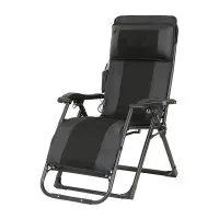 Livemor Massage Chair Electric Recliner Foldable PU Leather Home Massager with Heat, 10 Motors, 9 Modes, Black