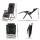Livemor Massage Chair Electric Recliner Foldable PU Leather Home Massager with Heat, 10 Motors, 9 Modes, Black