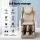 Livemor 3D OLIN Electric Massage Chair Recliner, White & Beige PU Leather, Full Body Scanning, Zero Gravity, Bluetooth