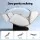 Livemor 3D OLIN Electric Massage Chair Recliner, White & Beige PU Leather, Full Body Scanning, Zero Gravity, Bluetooth