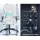 Artiss 8-Point Massage Office Chair Recliner with Heated PU Leather Seat, Remote Control & Adjustable Swivel - White