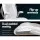 Artiss 8-Point Massage Office Chair, PU Leather, White - High Back, Adjustable, Vibrating, Ergonomic, 120kg Capacity