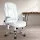 Artiss 8-Point Massage Office Chair, PU Leather, White - High Back, Adjustable, Vibrating, Ergonomic, 120kg Capacity