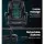 Artiss 2-Point Massage Office Chair, Black PU Leather Recliner with Adjustable Footrest, 360° Swivel, Up to 150° Recline